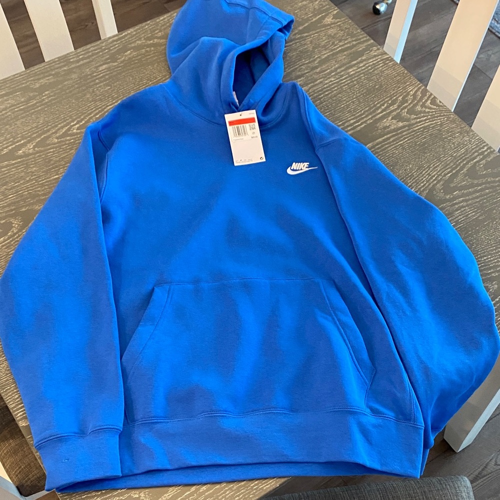 Nike Men's Vibrant Blue Hoodie